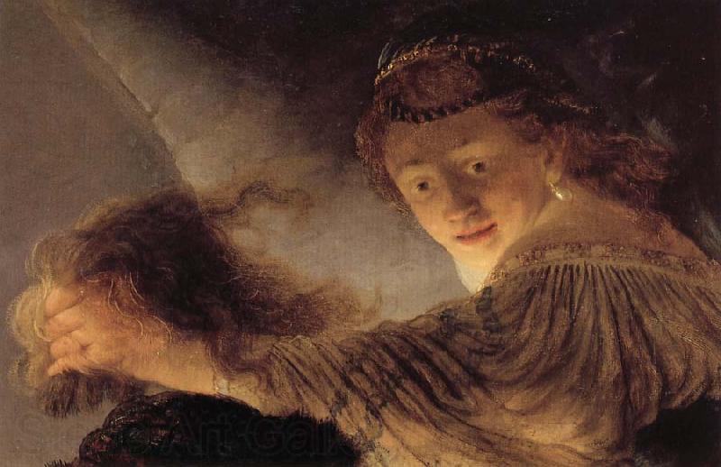 Rembrandt van rijn Details of the Blinding of Samson France oil painting art